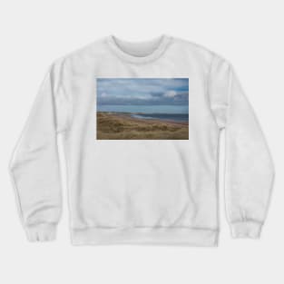 Windy Day at Druridge Bay Crewneck Sweatshirt